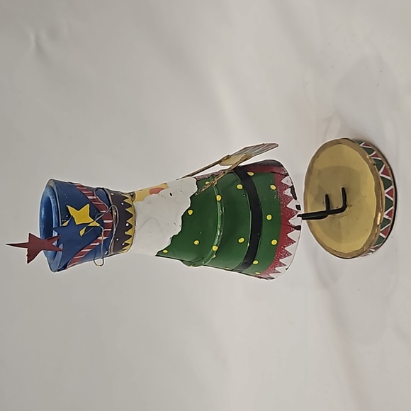 Vintage Robert Alan Candle Co. Handpainted Metal Candlestick Holder - Picture 4 of 13